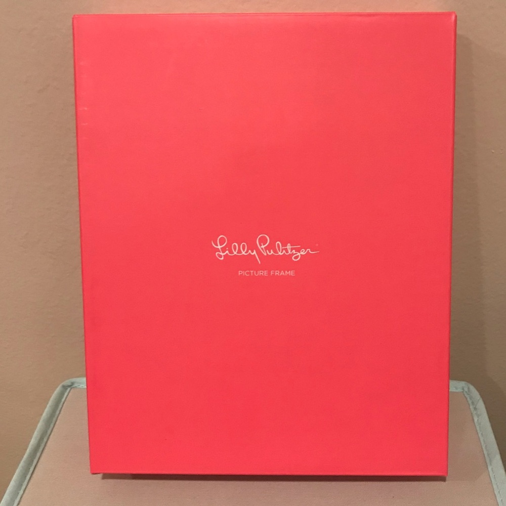 Lilly Pulitzer Picture Frame Gold Vine Life Tropical Palm Leaves Host Gift NWT - Picture 5 of 5